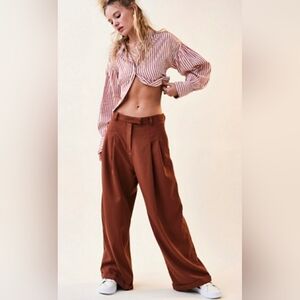 Free People Lyla Wide Leg Trousers